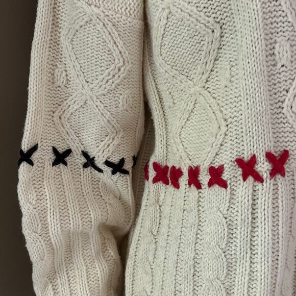 Vintage Esprit Sport Fisherman’s Wool Blend Sweater Unisex Large - Picture 3 of 11